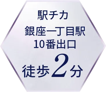 駅チカ 銀座一丁目駅10番出口 徒歩2分